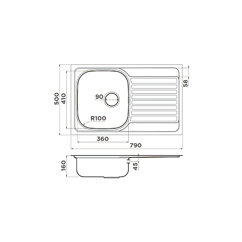 Кухонная мойка Omoikiri Kashiogawa 79-IN нерж.сталь/нержавеющая сталь 4993452 Кухонная мойка Omoikiri Kashiogawa 79-IN нерж.сталь/нержавеющая сталь 4993452
