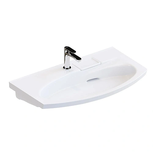 Раковина Kerama Marazzi RIVA мебельная с крепежом 80, белая глянцевая RV.wb.80 Раковина Kerama Marazzi RIVA мебельная с крепежом 80, белая глянцевая RV.wb.80