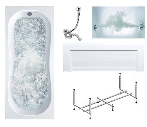 Акриловая ванна Timo INKA INKA1570-KT15-SPV1505-T-CM 150x70 гидромассажная 6 джет Акриловая ванна Timo INKA INKA1570-KT15-SPV1505-T-CM 150x70 гидромассажная 6 джет