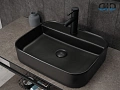 Раковина Gid Bm9550 53364 накладная черная матовая 50x40x11 Раковина Gid Bm9550 53364 накладная черная матовая 50x40x11