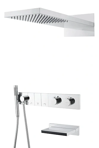 Душевая система Boheme ZODIAC с термостатом CHROME встраиваемая 133-2-CR Душевая система Boheme ZODIAC с термостатом CHROME встраиваемая 133-2-CR