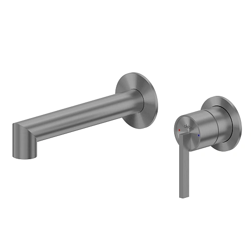 Смеситель для раковины ABBER Perfekte 316 AF8A12BGG скрытый монтаж оружейная сталь брашированная Смеситель для раковины ABBER Perfekte 316 AF8A12BGG скрытый монтаж оружейная сталь брашированная