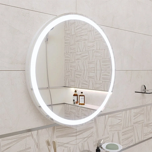 Зеркало DIWO Ростов 55 с подсветкой светодиодной, круглое, сенсорное управление, настенное, российск 482431 Зеркало DIWO Ростов 55 с подсветкой светодиодной, круглое, сенсорное управление, настенное, российск 482431