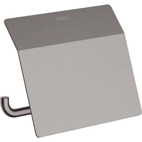 Держатель туалетной бумаги Hansgrohe AddStoris 41753340, шлифованный черный хром Держатель туалетной бумаги Hansgrohe AddStoris 41753340, шлифованный черный хром