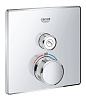Картинка анонса товара «смеситель для душа grohe grohtherm smartcontrol (29123000) внешняя часть термостата, на 1 выход, хром»