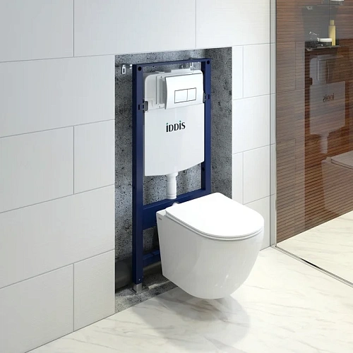 Комплект унитаза IDDIS Basic с инсталляцией и клавишей смыва (BASB010i73) Комплект унитаза IDDIS Basic с инсталляцией и клавишей смыва (BASB010i73)