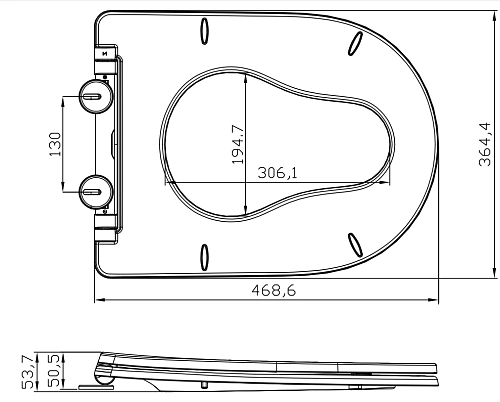 Крышка-сиденье ARROW PG017-ZPA белый Крышка-сиденье ARROW PG017-ZPA белый
