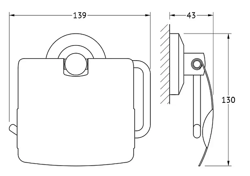 Держатель туалетной бумаги FBS Standard STA 055 Держатель туалетной бумаги FBS Standard STA 055