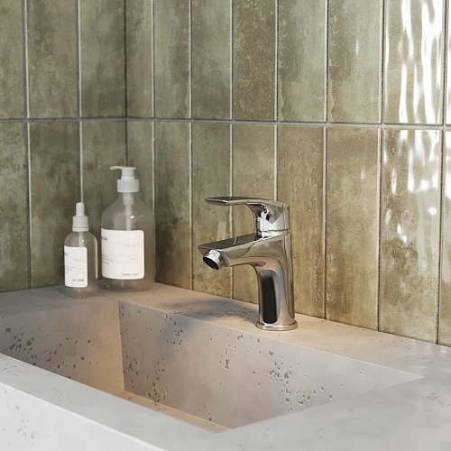 Смеситель для раковины Paini Atomix D1CR205GKM без донного клапана, хром Смеситель для раковины Paini Atomix D1CR205GKM без донного клапана, хром