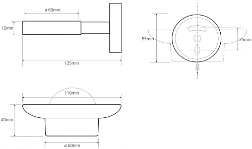 Мыльница Bemeta OMEGA 104108042 Мыльница Bemeta OMEGA 104108042