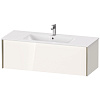 Картинка анонса товара «тумба под раковину duravit xviu xv40280b122 подвесная 121 см белая/шампань»
