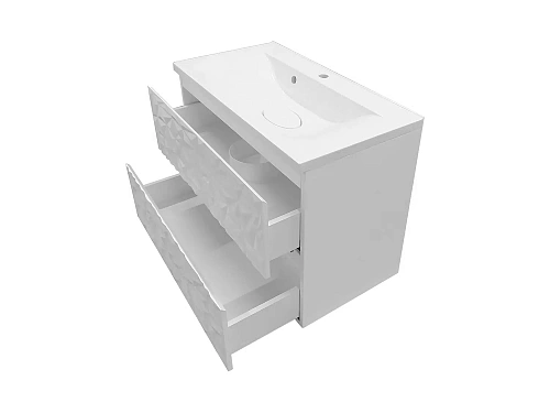 Тумба с раковиной Эстет Bali Iceberg 116 ФР-00018138 650х450 подвесная 2 ящика Тумба с раковиной Эстет Bali Iceberg 116 ФР-00018138 650х450 подвесная 2 ящика