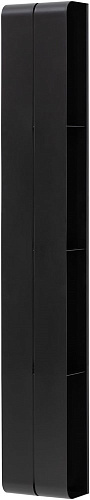 Полка Aquanet Магнум 20x130 черная матовая, вертикальная 00302228 Полка Aquanet Магнум 20x130 черная матовая, вертикальная 00302228