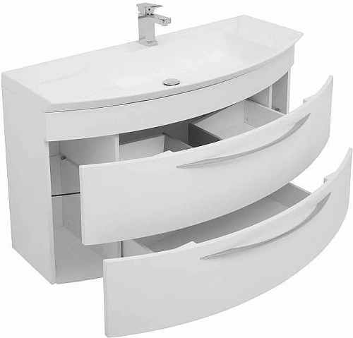 Тумба под раковину De Aqua Лонг 120 белый 00187921 Тумба под раковину De Aqua Лонг 120 белый 00187921