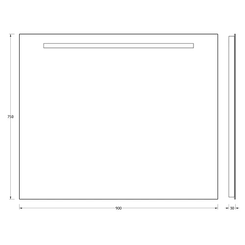 Зеркало Evoform Lumline BY 2006 90х75 см со встроенным LUM-светильником Зеркало Evoform Lumline BY 2006 90х75 см со встроенным LUM-светильником