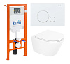Картинка анонса товара «комплект унитаза belbagno с сиденьем tre bb8001chr/sc инсталляцией bb002-80 и клавишей смыва bb014-sr-bianco»