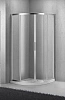 Душевой уголок BelBagno SELA-R-2-90-C-Cr 90x90 см, профиль хром, стекло прозрачное