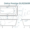 Ванна чугунная Delice Prestige 1750х750 с отверстиями под ручки DLR230611R Ванна чугунная Delice Prestige 1750х750 с отверстиями под ручки DLR230611R