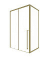 Душевой уголок Timo (T52R+T63) TDSS-120/17C-8R, раздвижная дверь 1200x2000, профиль золото матовое, торцевое стекло TSS-1000/17C-8 1000x2000 Душевой уголок Timo (T52R+T63) TDSS-120/17C-8R, раздвижная дверь 1200x2000, профиль золото матовое, торцевое стекло TSS-1000/17C-8 1000x2000