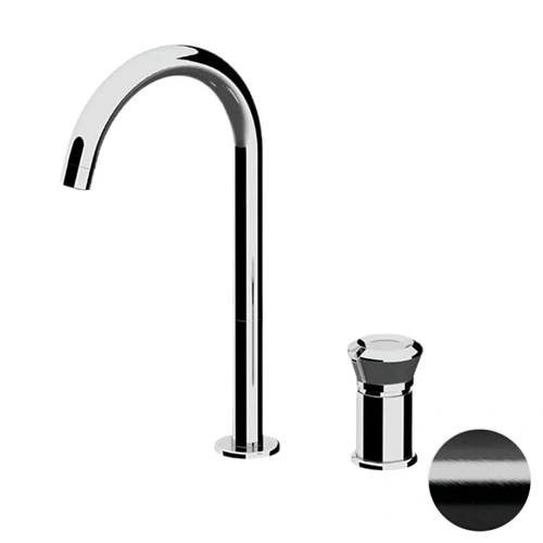 Смеситель для раковины Remer Element ET57LCFP, черный брашированный хром Смеситель для раковины Remer Element ET57LCFP, черный брашированный хром