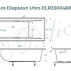 Ванна из искусственного камня Delice Diapason Ultra 160х70 DLR330048RB-G с узким бортом глянцевая с черными ручками Ванна из искусственного камня Delice Diapason Ultra 160х70 DLR330048RB-G с узким бортом глянцевая с черными ручками