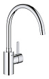 Детальная картинка товара «смеситель для кухни grohe eurosmart cosmopolitan (32843002) высокий излив, хром»
