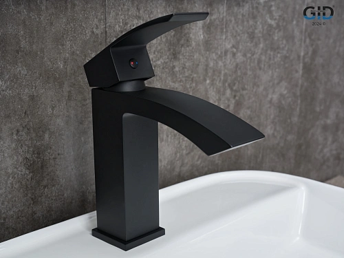 Смеситель для раковины Gid Victoria L120-BM-K L120BMK черный матовый Смеситель для раковины Gid Victoria L120-BM-K L120BMK черный матовый