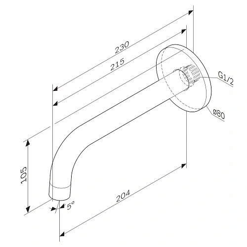 Излив AM.PM X-Joy F85B70000 хром Излив AM.PM X-Joy F85B70000 хром