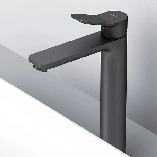 Смеситель для раковины AM.PM X-Joy F85A92022 высокий, черный Смеситель для раковины AM.PM X-Joy F85A92022 высокий, черный