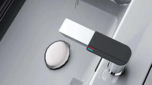 Смеситель для раковины BOCH MANN COMO CB XL BM9631 хром, ручка черный, высокий Смеситель для раковины BOCH MANN COMO CB XL BM9631 хром, ручка черный, высокий