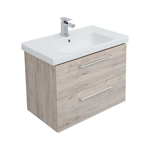 Тумба под раковину DREJA GIO, 80 см, подвесная, 2 ящика, дуб кантри 77.0104D Тумба под раковину DREJA GIO, 80 см, подвесная, 2 ящика, дуб кантри 77.0104D