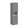Картинка анонса товара «шкаф-пенал vitra root groove 40 см 69102 с корзиной для белья, матовый серый, правый»