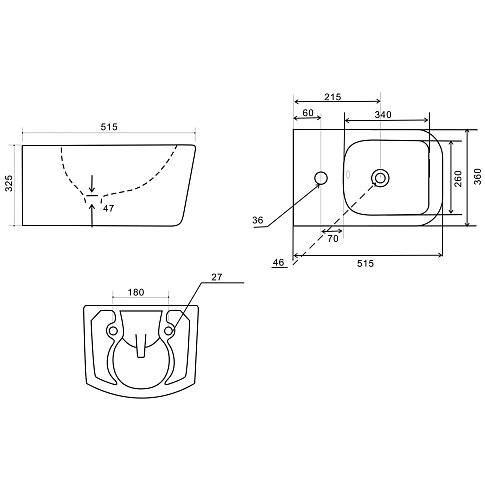 Биде подвесное Wonzon & Woghand RONA белый (WW-UB5154-GW) Биде подвесное Wonzon & Woghand RONA белый (WW-UB5154-GW)