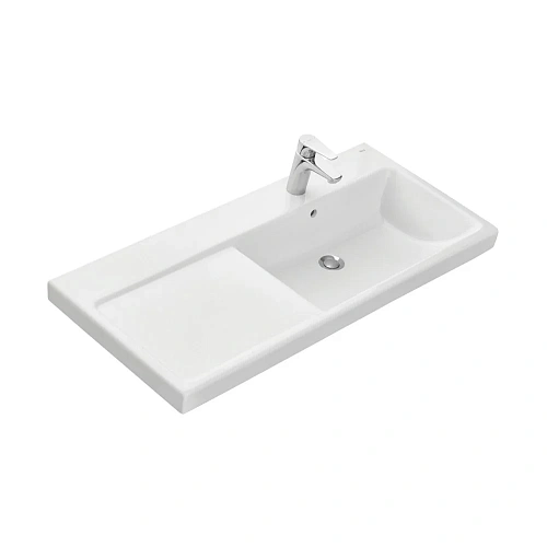 Раковина Roca The Gap Plus высокий бортик, 1 отверстие 100х46 правая 3270ME004 Раковина Roca The Gap Plus высокий бортик, 1 отверстие 100х46 правая 3270ME004