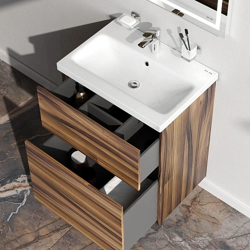 Тумба под раковину AM.PM Gem M90FSX0602HF напольная, 60 см, орех Тумба под раковину AM.PM Gem M90FSX0602HF напольная, 60 см, орех