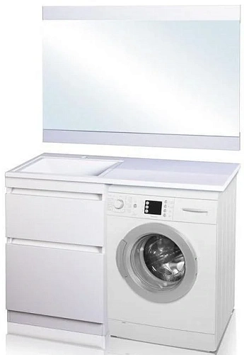 Тумба под раковину Style Line Даллас 115, Люкс белая, PLUS СС-00000515 Тумба под раковину Style Line Даллас 115, Люкс белая, PLUS СС-00000515