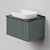 Тумба с раковиной и столешницей La Fenice TERRA Grigio 60 NFNC-01-TER-G-60-3-M-GB серо-зеленая матовая