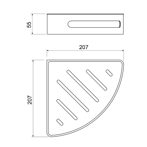 Полка Timo Luiro 18577/18 угловая, черное золото Полка Timo Luiro 18577/18 угловая, черное золото