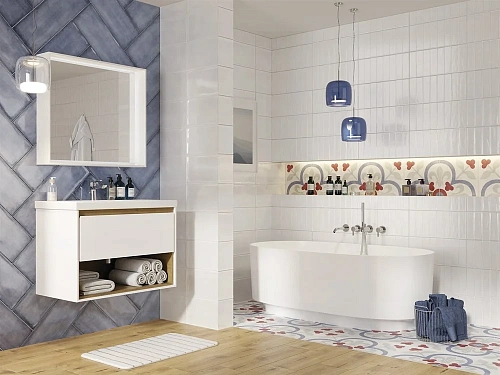 Плитка керамическая Cersanit Majolica голубой рельеф 19,8x59,8 MAS041 Плитка керамическая Cersanit Majolica голубой рельеф 19,8x59,8 MAS041