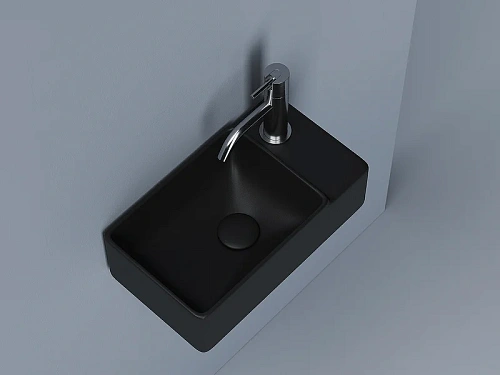 Раковина Ceramica Nova ELEMENT CN5045MB черный матовый подвесная Раковина Ceramica Nova ELEMENT CN5045MB черный матовый подвесная