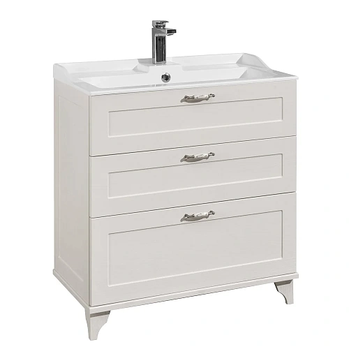 Тумба под раковину Aquaton Леон 80 Н дуб белый 1A187801LBPS0 Тумба под раковину Aquaton Леон 80 Н дуб белый 1A187801LBPS0