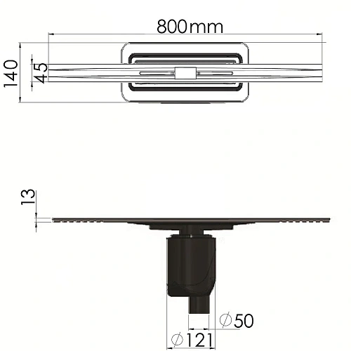 Душевой лоток BERGES SIMPEL 800, хром глянец, S-сифон D50/105 H50 вертикальный 091012 Душевой лоток BERGES SIMPEL 800, хром глянец, S-сифон D50/105 H50 вертикальный 091012