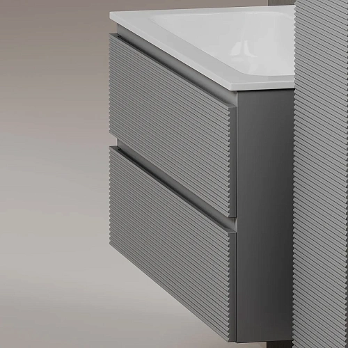 Тумба под раковину Sancos Folk FL80ES 790х445х500 Ergraut soft, подвесная Тумба под раковину Sancos Folk FL80ES 790х445х500 Ergraut soft, подвесная