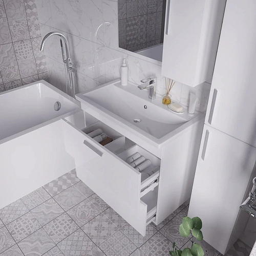 Тумба под раковину GROSSMAN НЕО-80 см белая (ум.Фостер-80) напольная 108019 Тумба под раковину GROSSMAN НЕО-80 см белая (ум.Фостер-80) напольная 108019