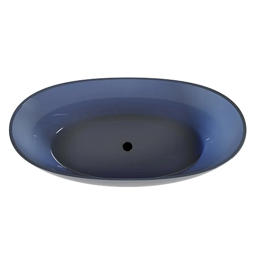 Ванна отдельностоящая ABBER Kristall AT9701Saphir прозрачная синяя Ванна отдельностоящая ABBER Kristall AT9701Saphir прозрачная синяя