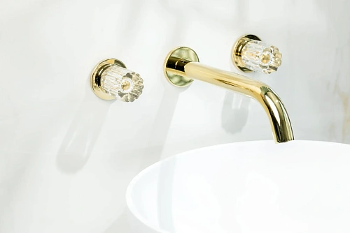 Смеситель для раковины Boheme ELEGANTE GOLD встраиваемый 152-2-G-EL Смеситель для раковины Boheme ELEGANTE GOLD встраиваемый 152-2-G-EL