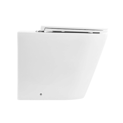Унитаз приставной BelBagno FLAY-R BB1003CBR/BB870SC безободковый с сиденьем Унитаз приставной BelBagno FLAY-R BB1003CBR/BB870SC безободковый с сиденьем
