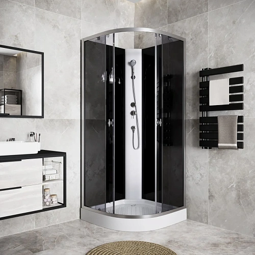 Душевая кабина Niagara Eco E90/13/TN/BK (900х900х2000) E90/13/TN/BK Душевая кабина Niagara Eco E90/13/TN/BK (900х900х2000) E90/13/TN/BK