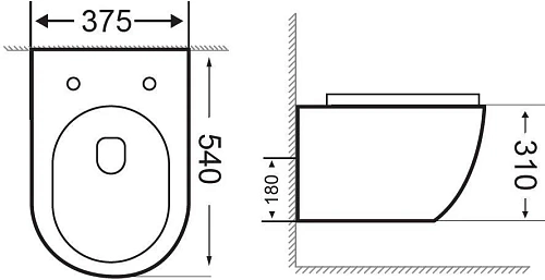 Унитаз подвесной Aquanet Rimless Cetus-BW BL-102N-WHT CETUS-BW с сиденьем Унитаз подвесной Aquanet Rimless Cetus-BW BL-102N-WHT CETUS-BW с сиденьем