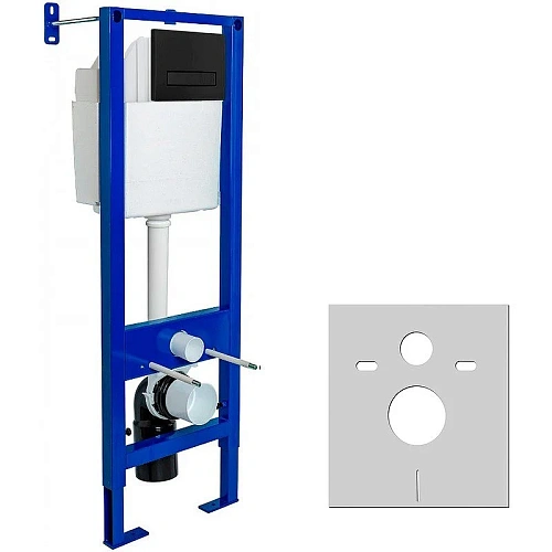 Инсталляция для унитаза BERGES АТОМ Line 410 кнопка черная SoftTouch 040340 Инсталляция для унитаза BERGES АТОМ Line 410 кнопка черная SoftTouch 040340